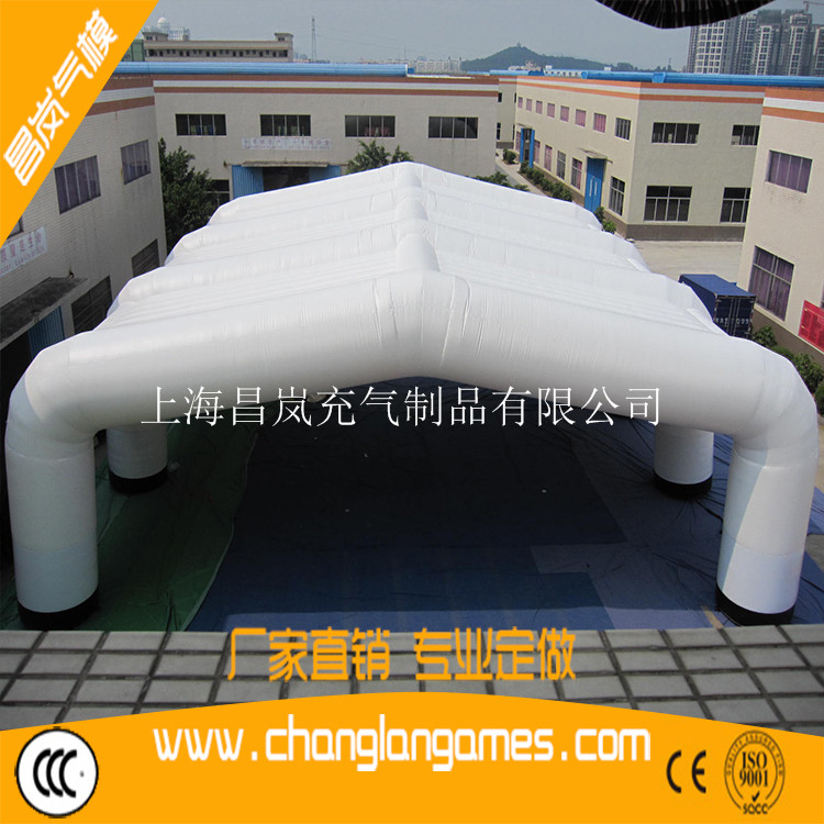 廠家直銷白色大充氣帳篷展銷運(yùn)動(dòng)會(huì)遮陽(yáng)巨型帳篷定做出口
