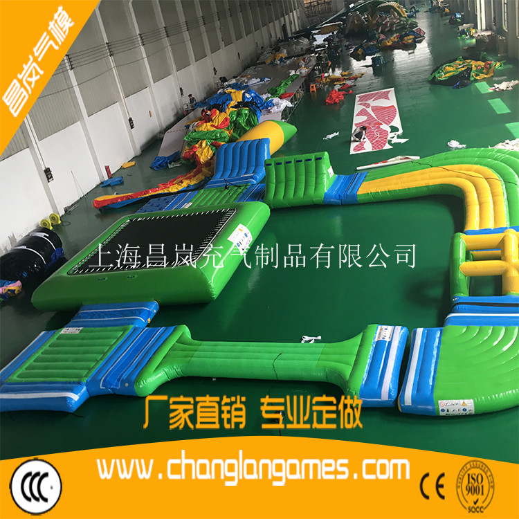 成人水上蹺蹺板游泳水池充氣玩具兒童水上漂浮親子互動(dòng)玩具定做