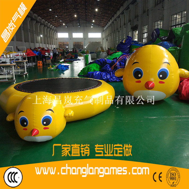 廠家直銷定做 小黃雞充氣樂園 兒童充氣滑梯城堡雞卡通主題娛樂城 商場(chǎng)用