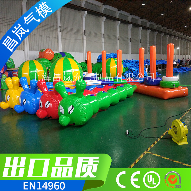 廠家直銷 充氣毛毛蟲趣味運(yùn)動會道具定做 幼兒園親子互動競走游戲  公司團(tuán)隊(duì)建設(shè)齊心協(xié)力游戲