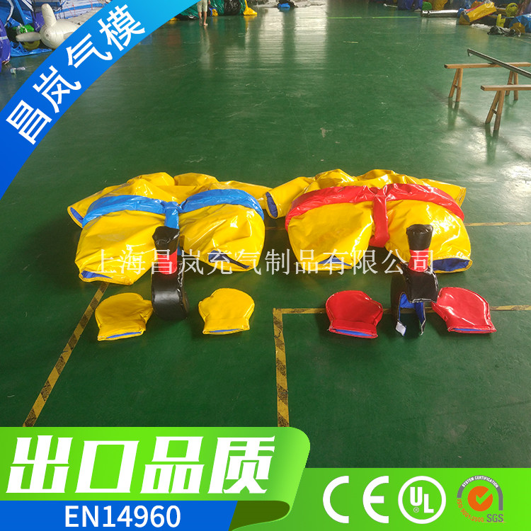 廠家直銷(xiāo)成人兒童相撲服 PVC夾網(wǎng)布優(yōu)質(zhì)相撲服拳擊海綿服配手套頭盔的相撲服
