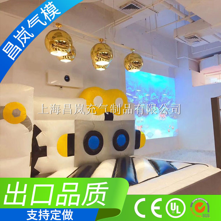 廠家直銷專業(yè)定做充氣跳床 機器人主題充氣城堡兒童蹦蹦床 親子餐廳高端定制充氣跳跳床 PVC夾網(wǎng)布環(huán)保材料充氣城堡出口標(biāo)準(zhǔn)